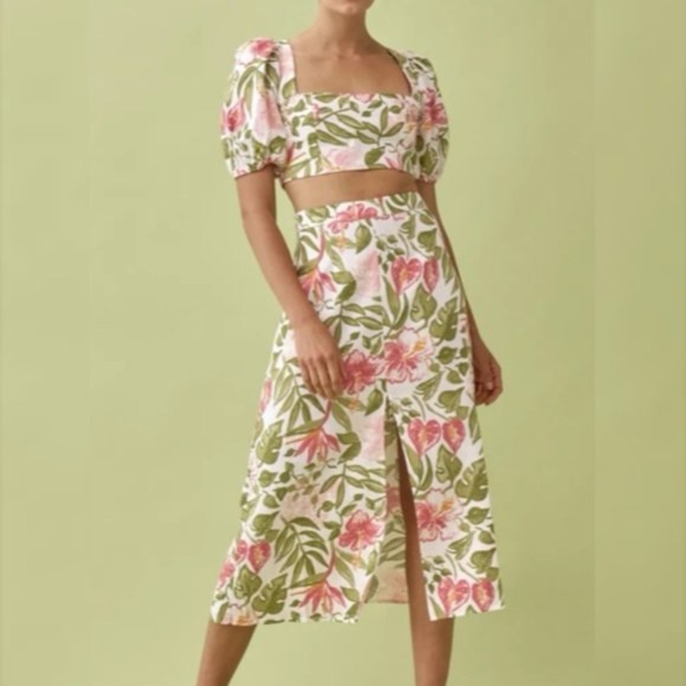Reformation Two Piece Linen Set